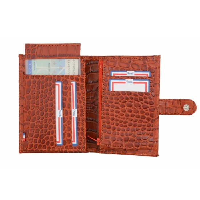 Frandi Portefeuille crocodile>Femme Portefeuille Cuir