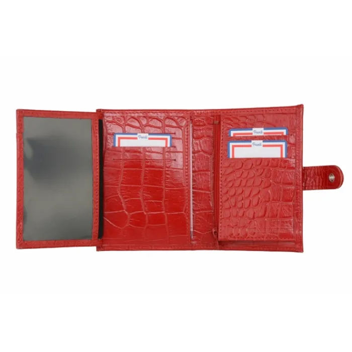 Frandi Portefeuille crocodile>Femme Portefeuille Cuir