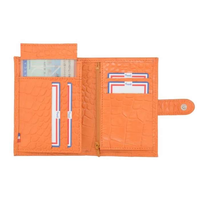 Frandi Portefeuille crocodile>Femme Portefeuille Cuir