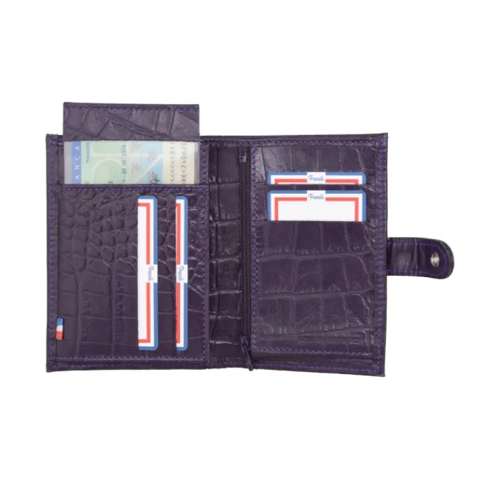 Frandi Portefeuille crocodile>Femme Portefeuille Cuir