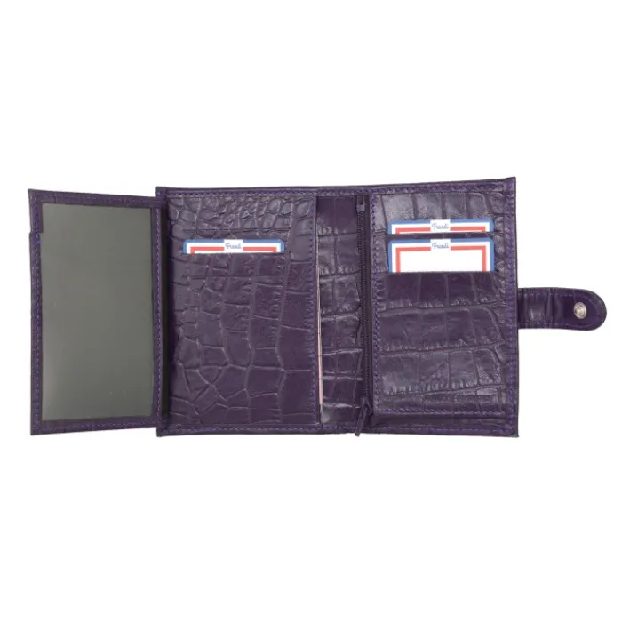 Frandi Portefeuille crocodile>Femme Portefeuille Cuir