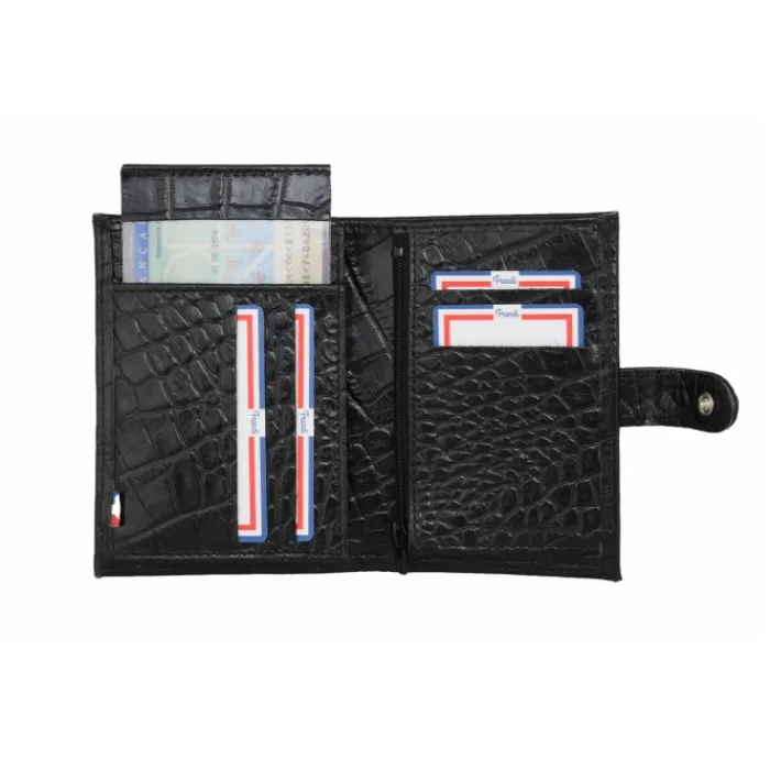 Frandi Portefeuille crocodile>Femme Portefeuille Cuir