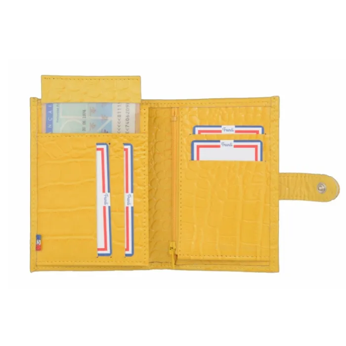 Frandi Portefeuille crocodile>Femme Portefeuille Cuir