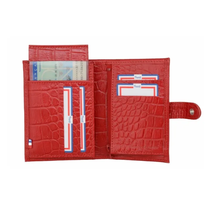 Frandi Portefeuille crocodile>Femme Portefeuille Cuir