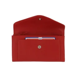 Frandi Portefeuille en cuir - Portefeuille femme rouge, bordeaux ou orange - .fr>Femme Portefeuille Cuir