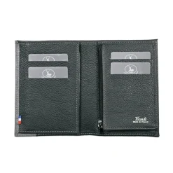 Frandi Portefeuille en cuir - Portefeuille gris, marron ou bleu - .fr><noscript><img width=