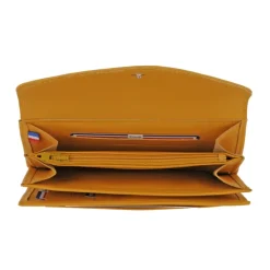 Frandi Portefeuille en cuir - Portefeuille femme rouge, bordeaux ou orange - .fr><noscript><img width=