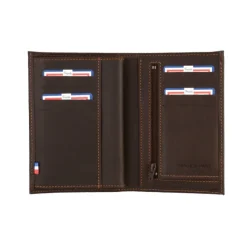 Frandi Portefeuille en cuir 3 volets pour homme ->Homme Portefeuille Cuir