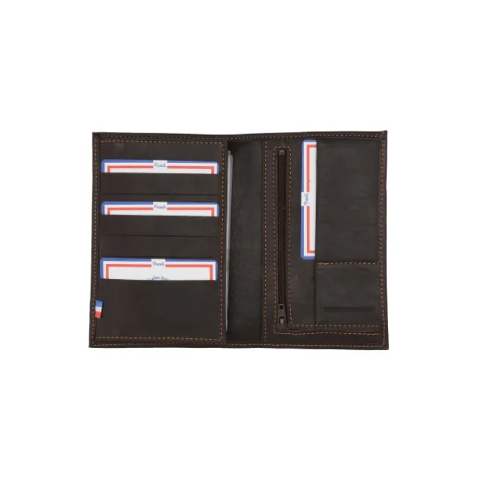Frandi Portefeuille en cuir grand format ->Homme Portefeuille Cuir