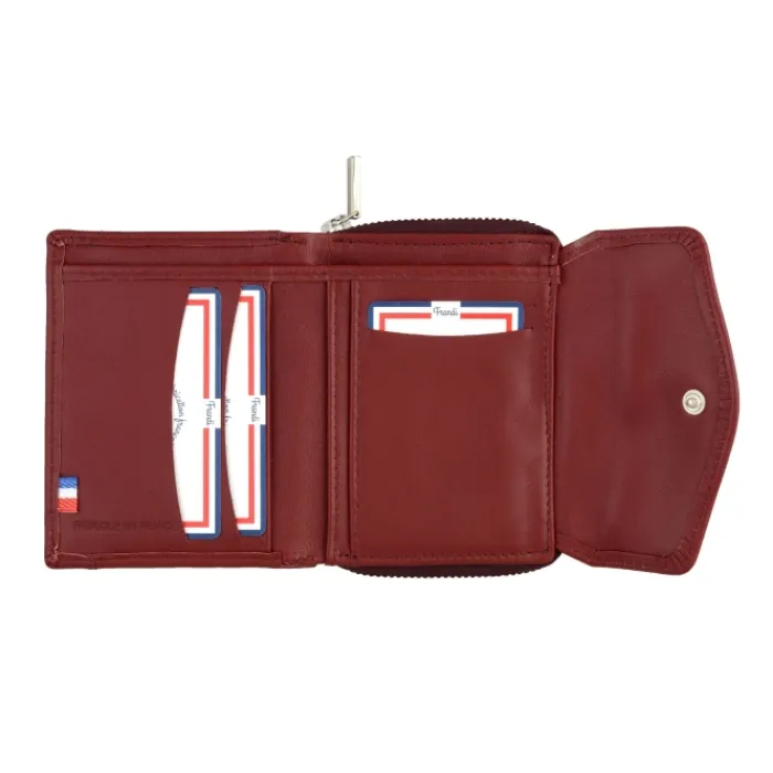Frandi Portefeuille femme cuir ->Femme Portefeuille Cuir