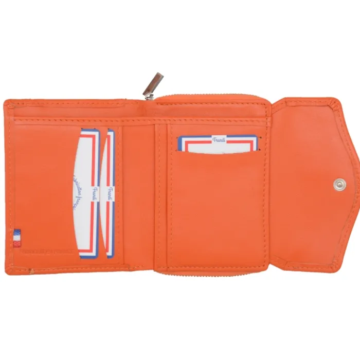 Frandi Portefeuille femme cuir ->Femme Portefeuille Cuir