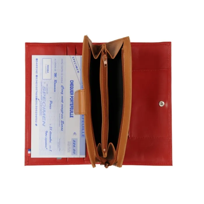 Frandi Portefeuille femme cuir ->Femme Compagnon Cuir