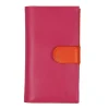Frandi Portefeuille femme fushia et orange ->Femme Compagnon Cuir