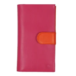 Frandi Portefeuille femme fushia et orange ->Femme Compagnon Cuir