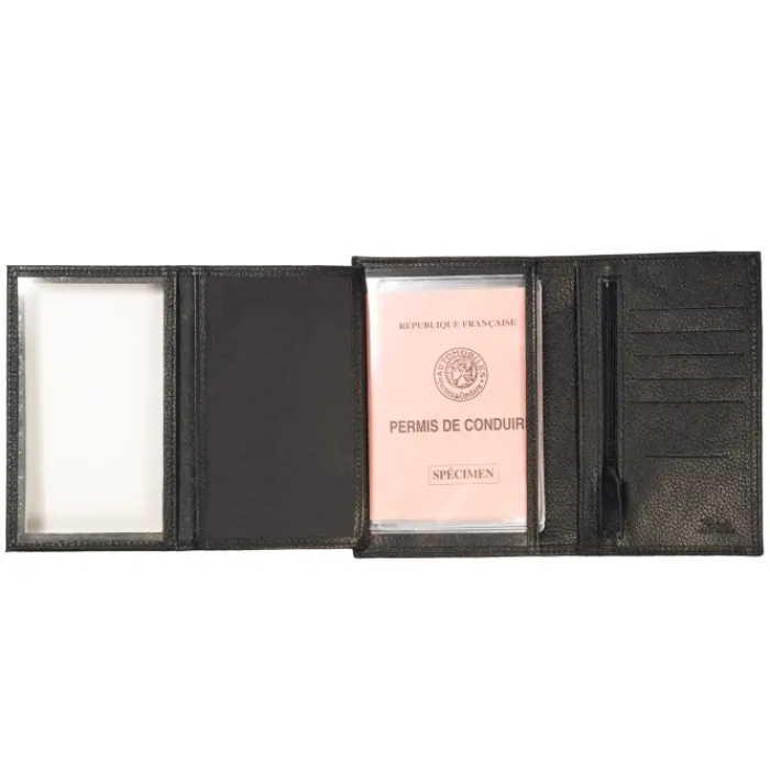 Frandi Portefeuille grand modèle en cuir ->Homme Portefeuille Cuir