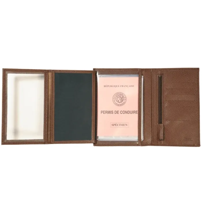 Frandi Portefeuille grand modèle en cuir ->Homme Portefeuille Cuir