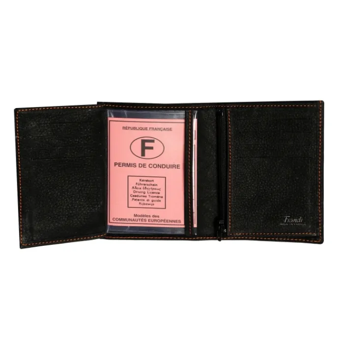 Frandi Portefeuille homme 12 cm ->Homme Portefeuille Cuir
