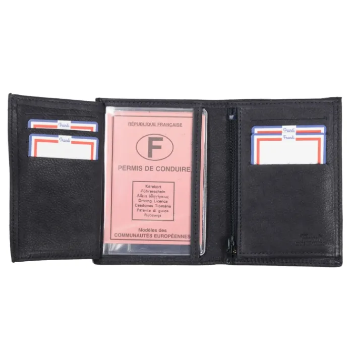 Frandi Portefeuille homme 12 cm ->Homme Portefeuille Cuir
