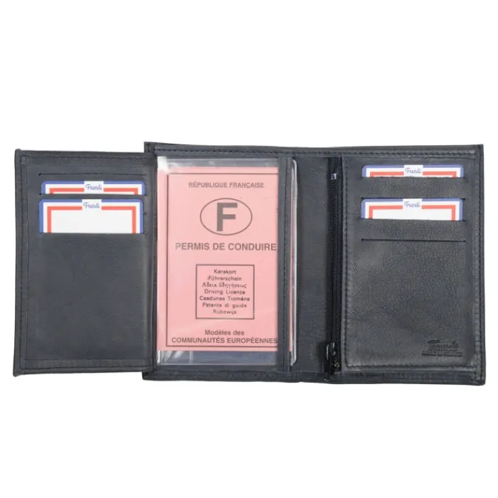 Frandi Portefeuille homme 12 cm ->Homme Portefeuille Cuir
