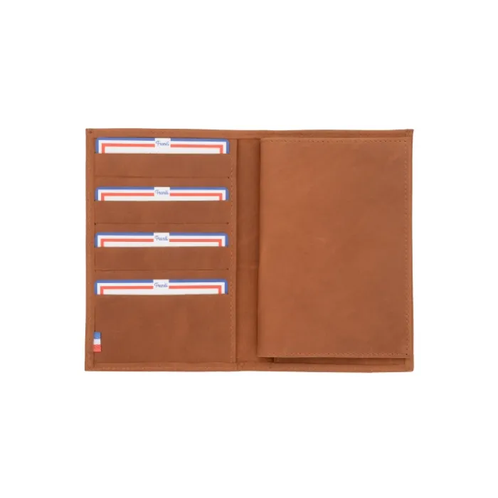 Frandi Portefeuille homme cuir amovible gold ->Homme Portefeuille Cuir