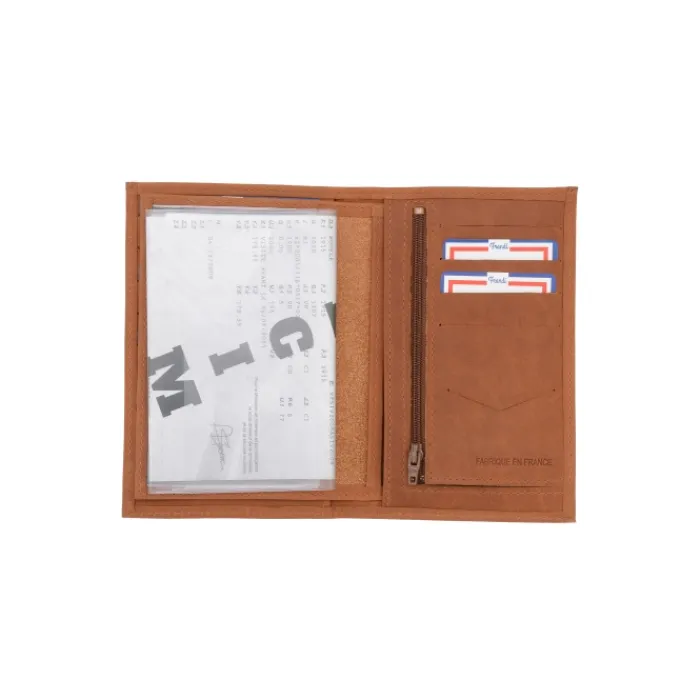 Frandi Portefeuille homme cuir amovible gold ->Homme Portefeuille Cuir