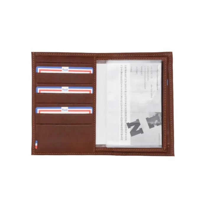 Frandi Portefeuille homme cuir amovible gold ->Homme Portefeuille Cuir