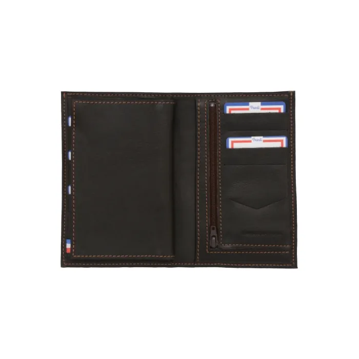 Frandi Portefeuille homme cuir amovible gold ->Homme Portefeuille Cuir