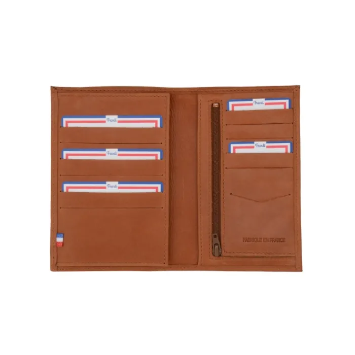 Frandi Portefeuille homme cuir fermeture billet ->Homme Portefeuille Cuir
