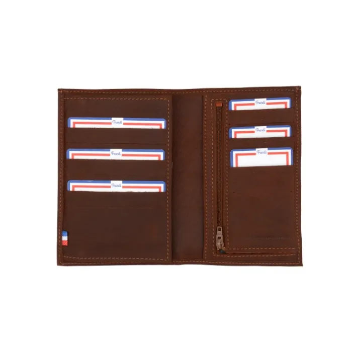 Frandi Portefeuille homme cuir fermeture billet ->Homme Portefeuille Cuir