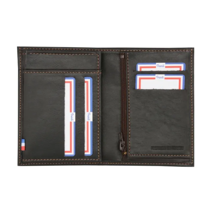 Frandi Portefeuille homme cuir petit format ->Homme Portefeuille Cuir