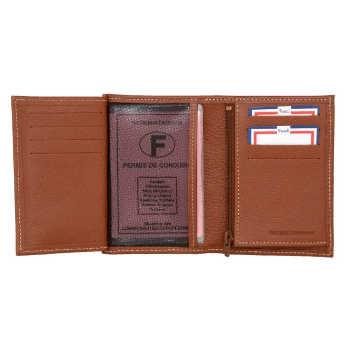 Frandi Portefeuille RFID Grainé>Homme Portefeuille Anti Rfid Cuir