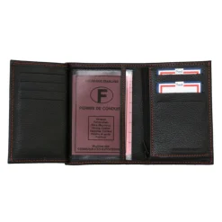 Frandi Portefeuille RFID Grainé><noscript><img width=