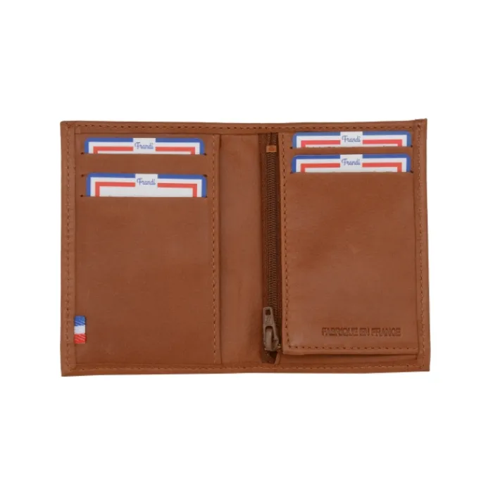 Frandi Portefeuille simple et efficace en cuir – Fabrication Française>Homme Portefeuille Cuir