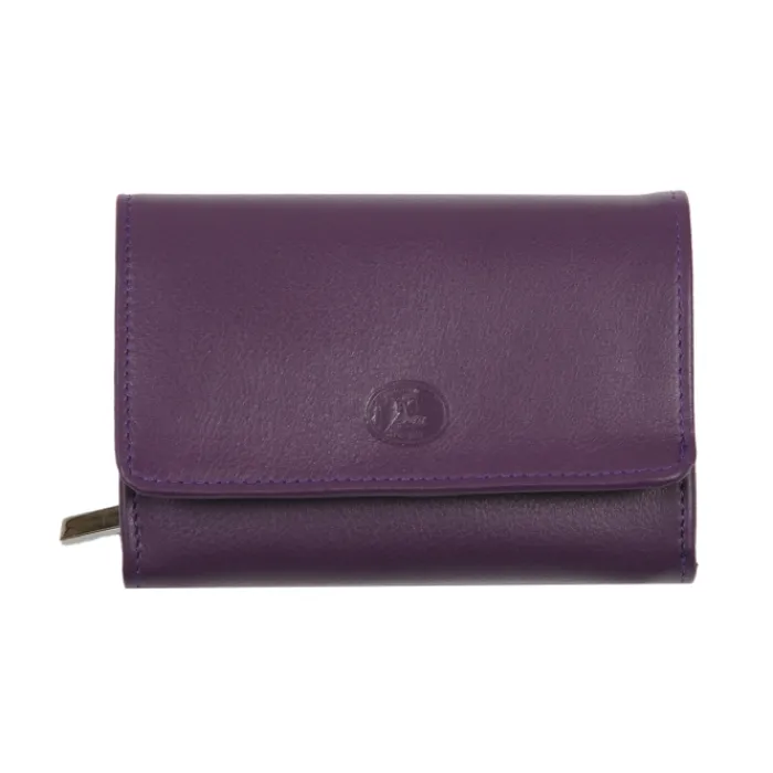 Frandi Portefeuille zippé en cuir ->Femme Portefeuille Cuir