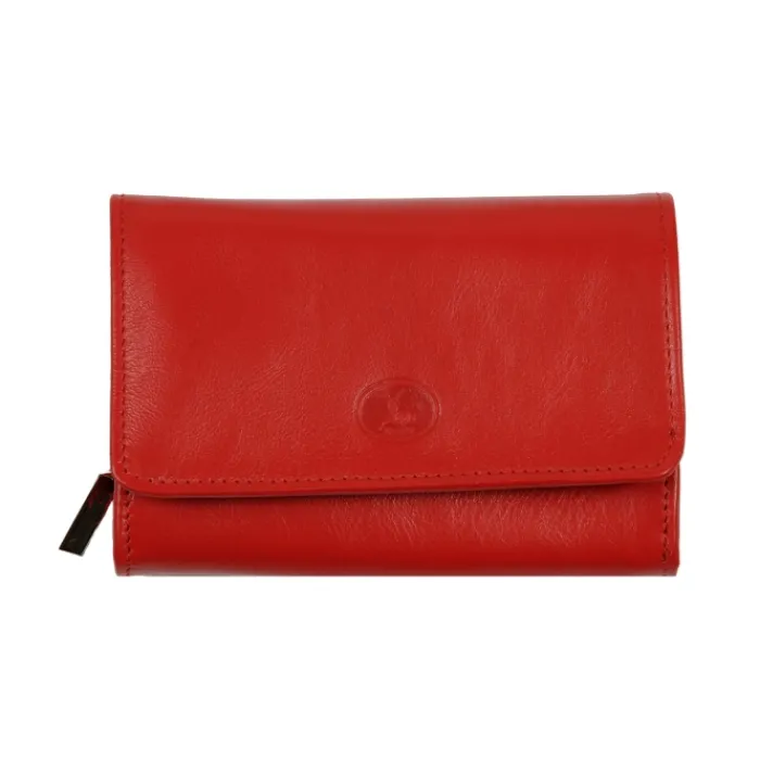 Frandi Portefeuille zippé en cuir ->Femme Portefeuille Cuir