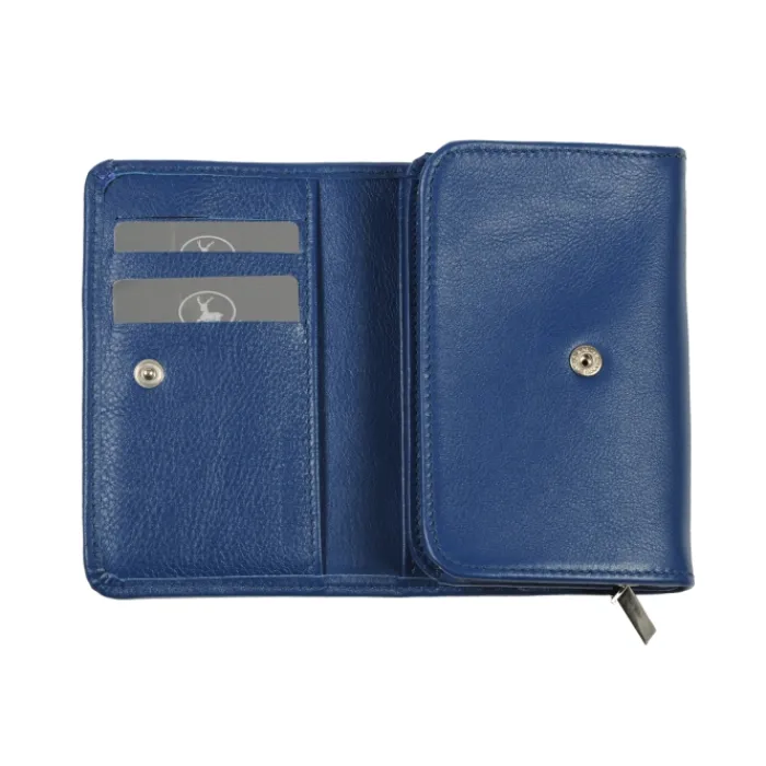 Frandi Portefeuille zippé en cuir ->Femme Portefeuille Cuir