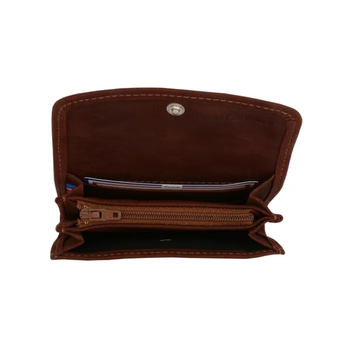Frandi Porte-monnaie cuir marron homme ->Homme Porte-Monnaie Cuir
