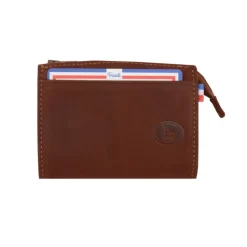 Frandi Porte-monnaie homme cuir marron foncé -><noscript><img width=