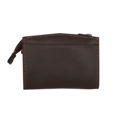 Frandi Porte-monnaie homme cuir marron foncé -><noscript><img width=