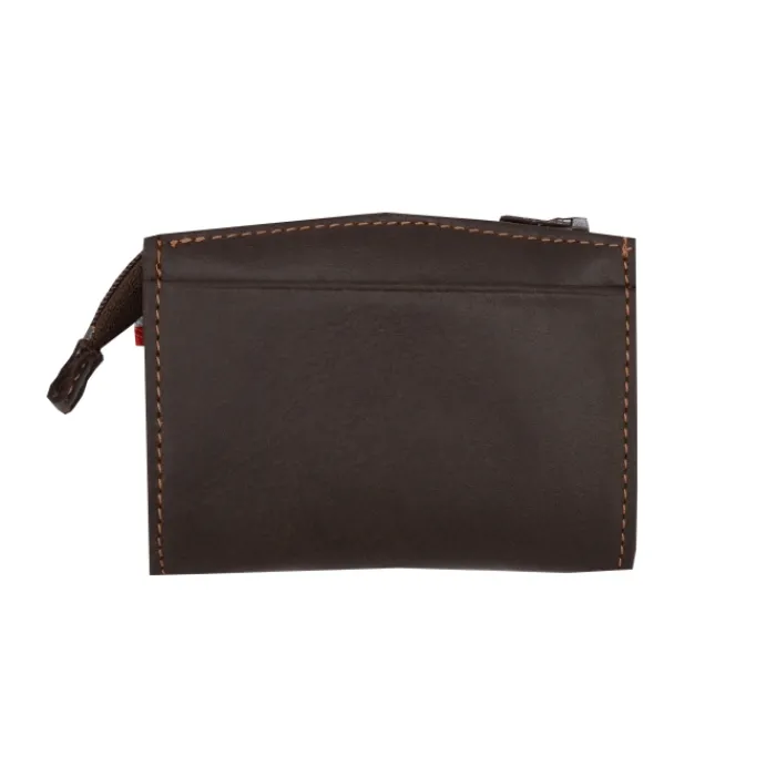 Frandi Porte-monnaie homme cuir marron foncé ->Homme Porte-Monnaie Cuir