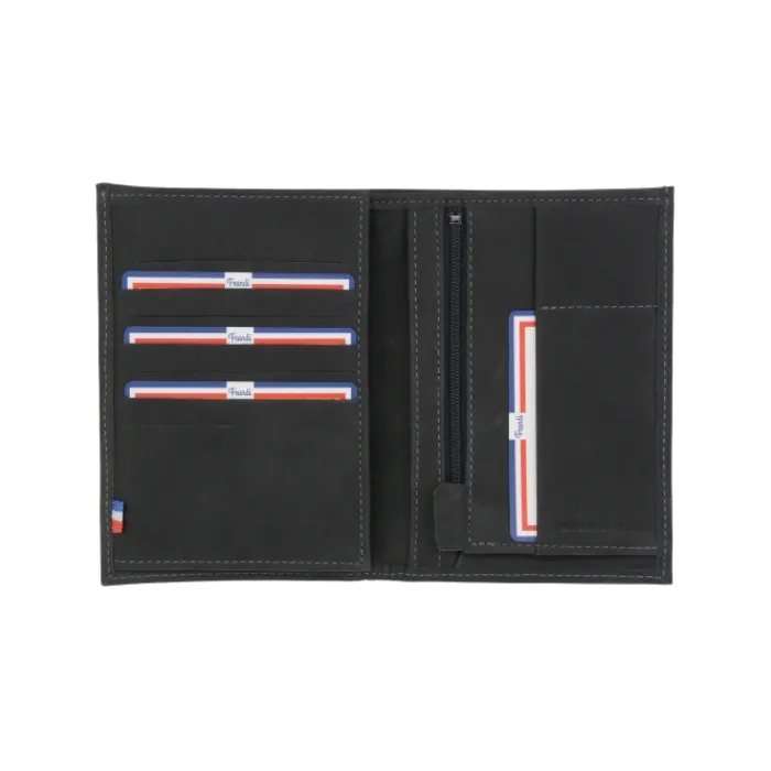 Frandi RFID Portefeuille vintage - 1930>Homme Portefeuille Anti Rfid Cuir