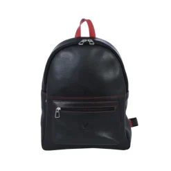 Frandi Sac à dos homme en cuir rouge et noir ->Homme Sac-Sacoches Cuir