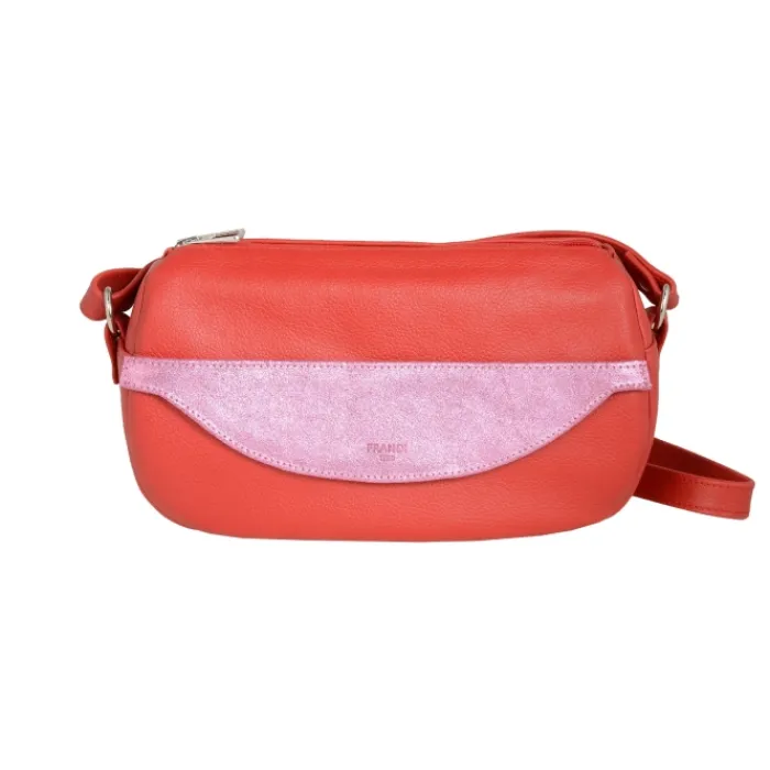 Frandi Sac Caroline Rouge Paillette>Femme Sac Cuir