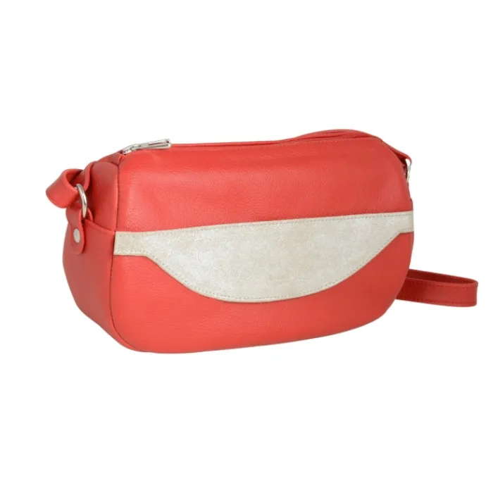 Frandi Sac Caroline Rouge Paillette>Femme Sac Cuir