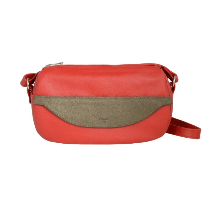 Frandi Sac Caroline Rouge Paillette>Femme Sac Cuir
