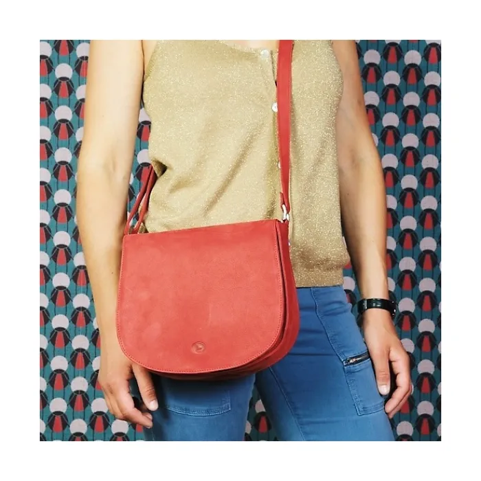 Frandi Sac femme en cuir pleine fleur ->Femme Sac Cuir