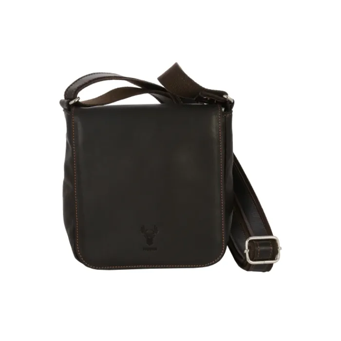 Frandi Sacoche cuir avec rabat 5267 ->Homme Sac-Sacoches Cuir