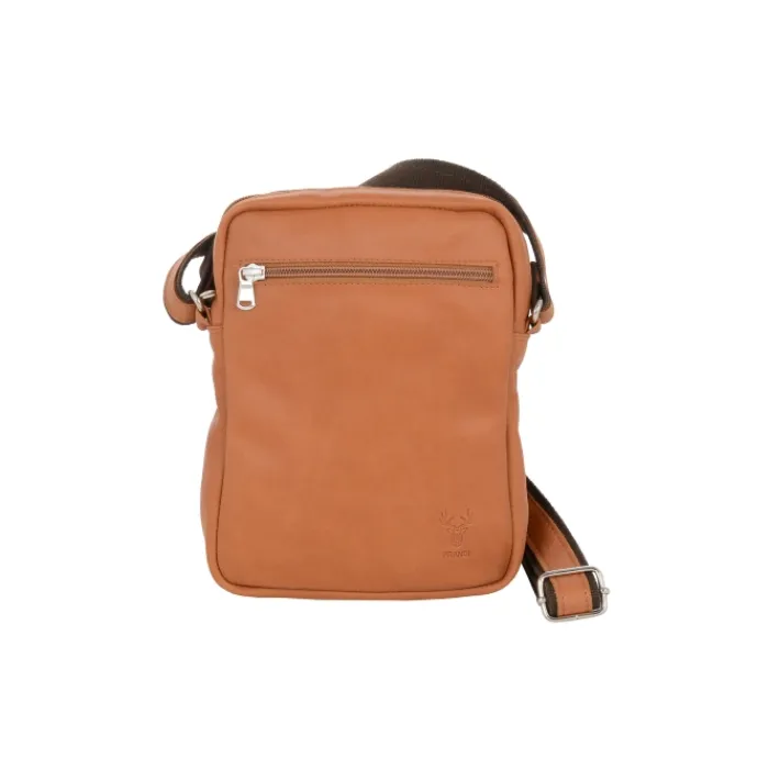 Frandi Sacoche en cuir avec double compartiment ->Homme Sac-Sacoches Cuir