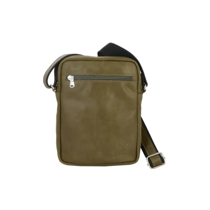 Frandi Sacoche en cuir avec double compartiment ->Homme Sac-Sacoches Cuir
