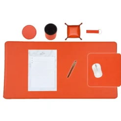 Frandi Set de bureau 80/40 cm>Femme Sous-Main Bureau Cuir | Sous-Main Bureau
